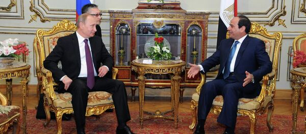 الرئيسان فلاديمير بوتين وعبد الفتاح السيسي الرئيسان فلاديمير بوتين وعبد الفتاح السيسي - سبوتنيك عربي