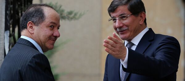 مسعود بارزاني وأحمد داود أوغلو مسعود بارزاني وأحمد داود أوغلو - سبوتنيك عربي