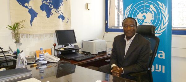 مدير شؤون وكالة الأمم المتحدة لغوث وتشغيل اللاجئين الفلسطينيين الأونروا في سورية، مايكل كينجسلي نيناه - سبوتنيك عربي