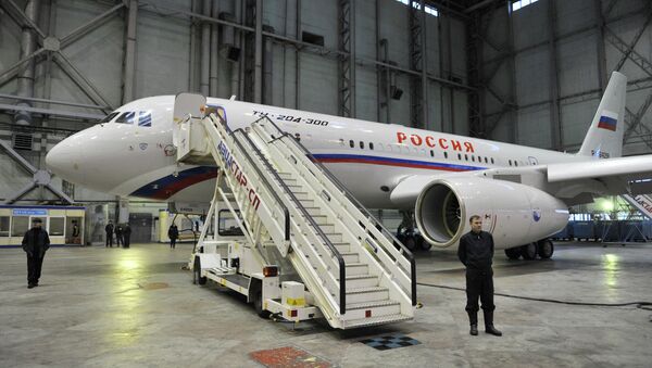 طائرة خاصة برجال الدولة وكبار رجال الأعمال تو-204-300   - سبوتنيك عربي