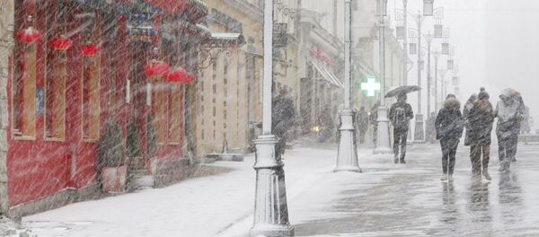 عاصفة ثلجية في موسكو، آذار 2015 عاصفة ثلجية في موسكو، آذار 2015 - سبوتنيك عربي