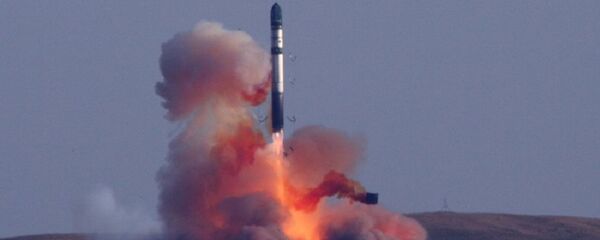 صاروخ نووي لحظة إطلاقه صاروخ نووي لحظة إطلاقه - سبوتنيك عربي