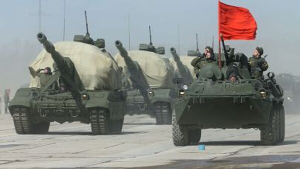 التحضير للعرض العسكري بمناسبة عيد النصر التحضير للعرض العسكري بمناسبة عيد النصر - سبوتنيك عربي