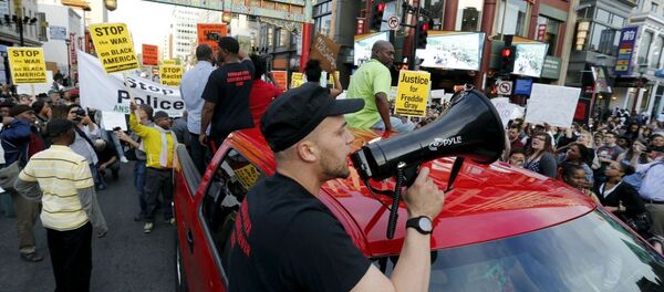 احتجاجات ضد عنف الشرطة في مدن الولايات المتحدة احتجاجات ضد عنف الشرطة في مدن الولايات المتحدة - سبوتنيك عربي