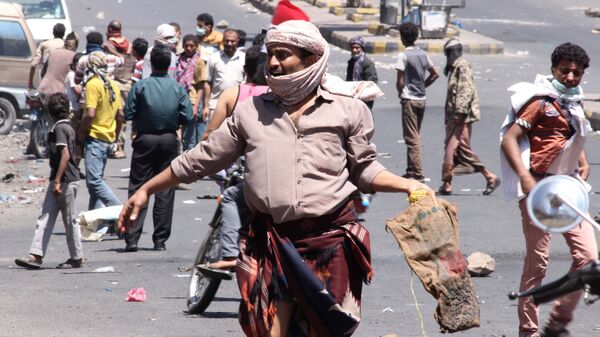 مظاهرات في مدينة تعز اليمنية - سبوتنيك عربي