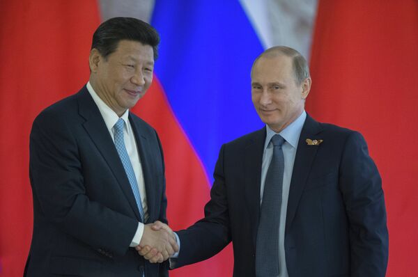 لقاء الرئيسين الروسي فلاديمير بوتين والصيني شي جين بينغ - سبوتنيك عربي