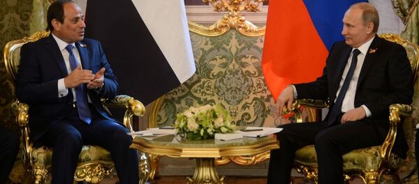 الرئيس المصري عبد الفتاح السيسي والرئيس الروسي فلاديمير بوتين - سبوتنيك عربي