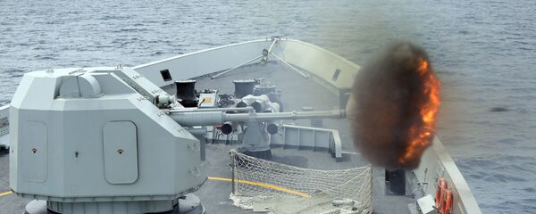 الفرقاطة الصينية يولين تنفذ تدريب على الرماية في بحر الصين الجنوبي - سبوتنيك عربي