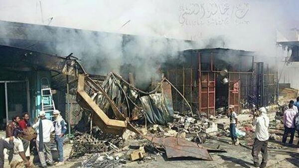 أثار الدمار فى مدينة الضالع اليمنية (صورة أرشيفية) - سبوتنيك عربي