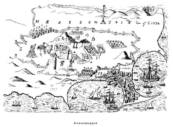بانوراما لمدينة الإسكندرية ترجع لعام 1730م ، جريجوريفيتش-بارسكي - سبوتنيك عربي