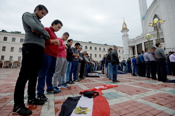 صلاة العيد فى مدينة قازان فى روسيا - سبوتنيك عربي