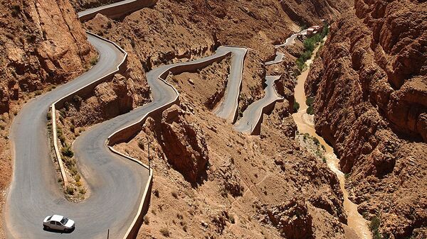 الطريق الجبلية دادس غورغيس في جبال الأطلس في المغرب - سبوتنيك عربي