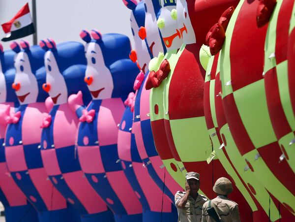 حفل افتتاح  قناة السويس الجديدة في مدينة الإسماعيلية المصرية - سبوتنيك عربي