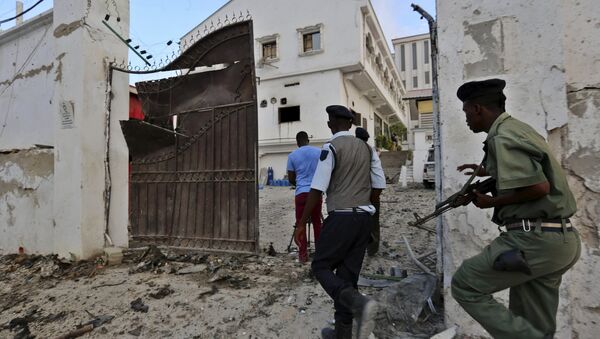 الشرطة الصومالية بعد حادث ارهابي لحركة الشباب في مارس الماضي - سبوتنيك عربي