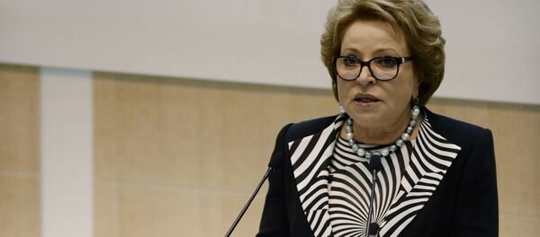 رئيسة مجلس الاتحاد الروسي، فالنتينا ماتفيينكو - سبوتنيك عربي