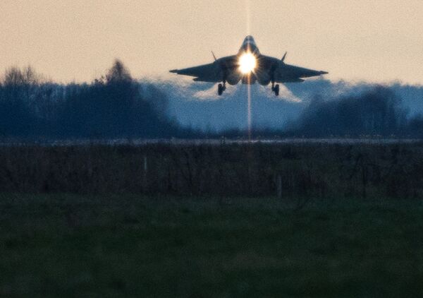 مقاتلة الجيل الخامس المتعددة المهام T-50 في معرض جوكوفسك   - سبوتنيك عربي