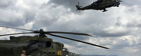 طائرات الهليكوبتر الروسية في قاعدة حميميم - سبوتنيك عربي