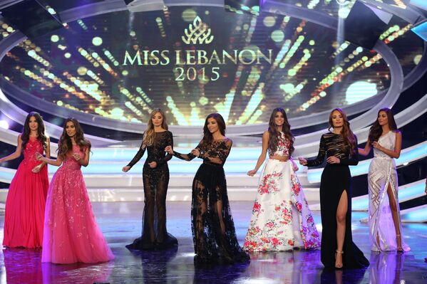المشاركون في مسابقة اختيار ملكة جمال لبنان 2015 - سبوتنيك عربي