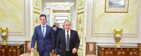 لقاء الرئيسين بوتين والأسد - سبوتنيك عربي