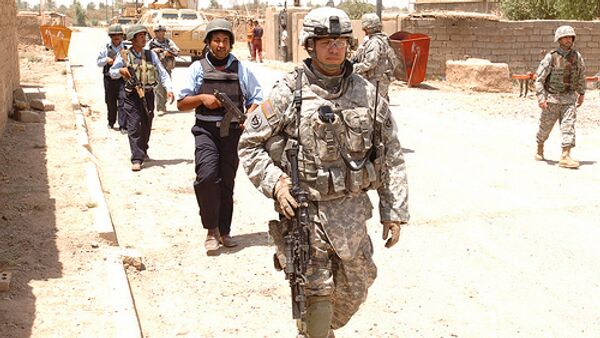 Iraqi police and US military - سبوتنيك عربي