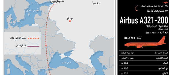 تحطم الطائرة الروسية في مصر - سبوتنيك عربي
