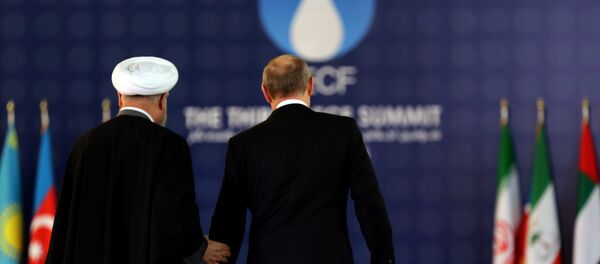 الرئيس فلاديمير بوتين وروحاني - سبوتنيك عربي