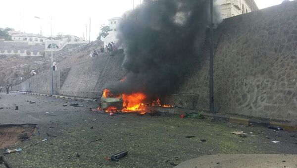تفجير سيارة محافظ عدن - سبوتنيك عربي