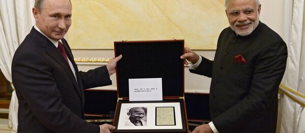 لقاء الرئيس الروسي فلاديمير بوتين ورئيس الوزراء الهندي ناريندرا مودي - سبوتنيك عربي