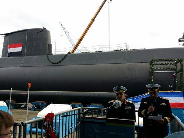 تدشين الغواصة المصرية طراز 209 - سبوتنيك عربي