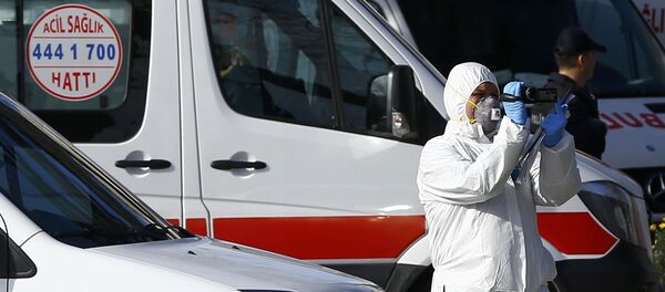 خبراء الطب الشرعي في موقع الانفجار في اسطنبول - سبوتنيك عربي