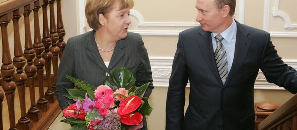 أنجيلا ميركل وفلاديمير بوتين أنجيلا ميركل وفلاديمير بوتين - سبوتنيك عربي