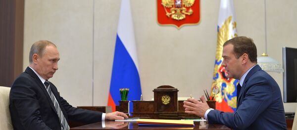 فلاديمير بوتين ودميتري ميدفيديف - سبوتنيك عربي