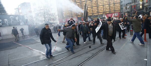 مظاهرة احتجاجية في اسطنبول مظاهرة احتجاجية في اسطنبول - سبوتنيك عربي