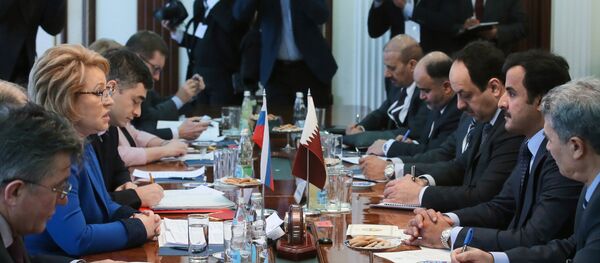 لقاء بين ماتفيينكو وأمير قطر - سبوتنيك عربي