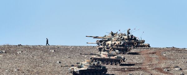 دبابات تركية على الحدود التركية السورية - سبوتنيك عربي