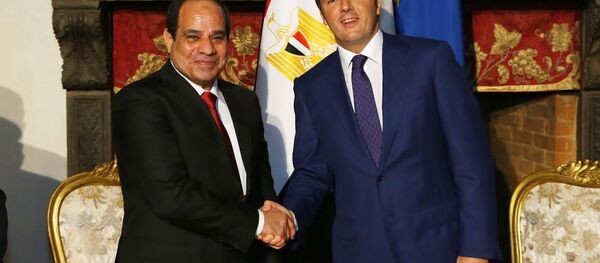 السيسي وماتيو رينزي - سبوتنيك عربي