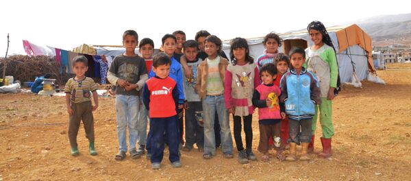 مخيم للاجئين السوريين في البقاع مخيم للاجئين السوريين في البقاع - سبوتنيك عربي