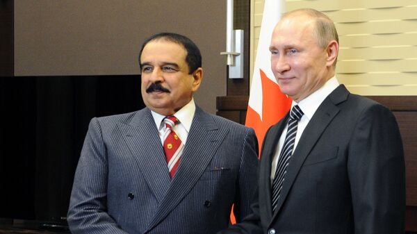 الرئيس الروسي مع ملك البحرين  - سبوتنيك عربي