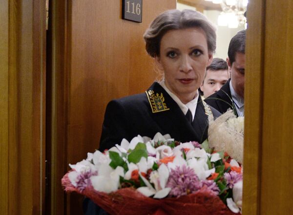 المتحدثة باسم الوزارة الخارجية الروسية ماريا زاخاروفا - سبوتنيك عربي