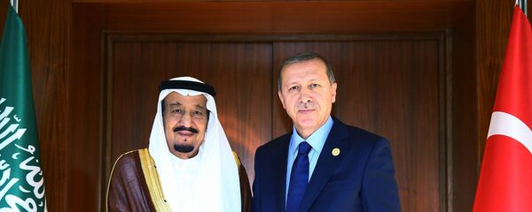 الرئيس التركي أردوغان مع الملك السعودي سلمان - سبوتنيك عربي