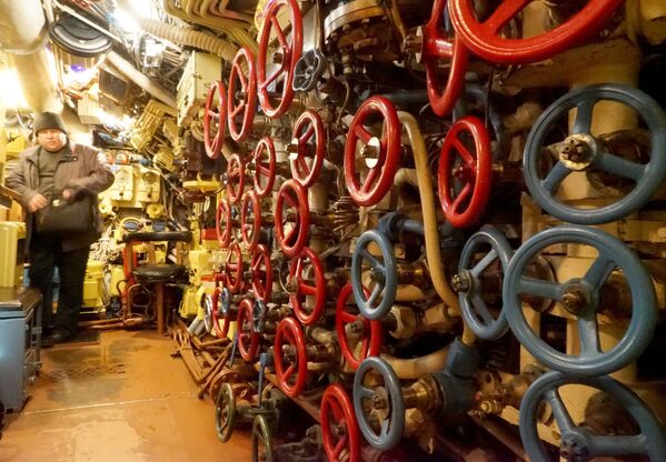 غرفة طوربيد من غواصة B-413 مشروع 641، هو معرض لمتحف المحيط العالمي في كالينينغراد. - سبوتنيك عربي