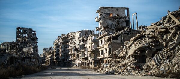 ركام المنازل في المدينة القديمة حمص، سوريا ركام المنازل في المدينة القديمة حمص، سوريا - سبوتنيك عربي