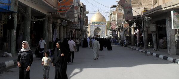 صورة أرشيفية لشارع الرسول بالنجف العراقية - سبوتنيك عربي