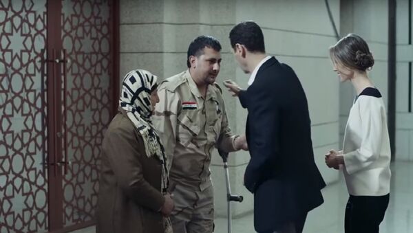 الرئيس السوري بشار الأسد وزوجته - سبوتنيك عربي