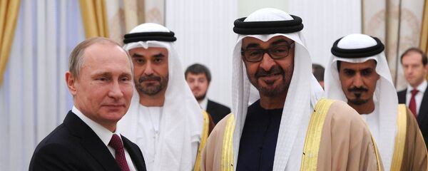 لقاء الرئيس الروسي فلاديمير بوتين وولي عهد أبو ظبي محمد بن زايد آل نهيان - سبوتنيك عربي