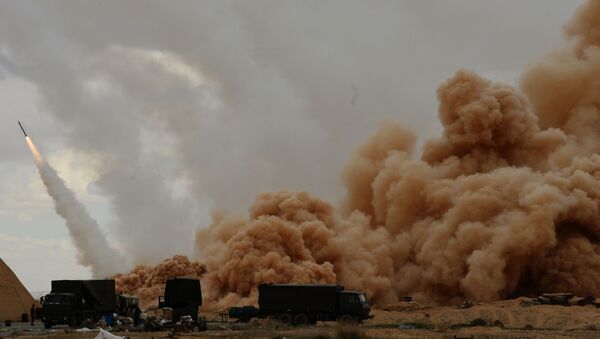 المنظومة الصاروخية أوراغان (العاصفة) لقوات الجيش السوري في تدمر، سوريا. - سبوتنيك عربي