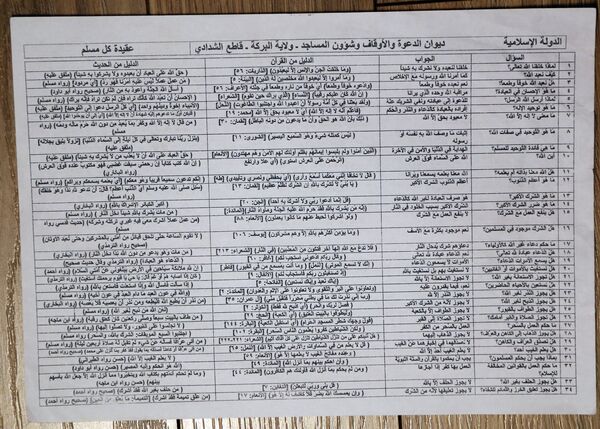مناهج داعش مناهج داعش - سبوتنيك عربي