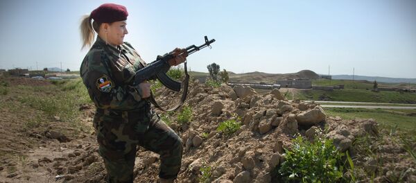 حسيبة آزاد قائدة كتيبة البشمركة النسائية حسيبة آزاد قائدة كتيبة البشمركة النسائية - سبوتنيك عربي