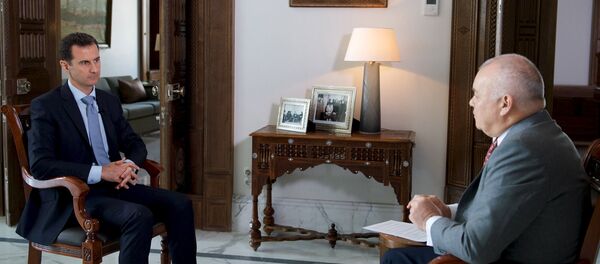 الرئيس السوري بشار الأسد في مقابلة مع سبوتنيك الرئيس السوري بشار الأسد في مقابلة مع سبوتنيك - سبوتنيك عربي