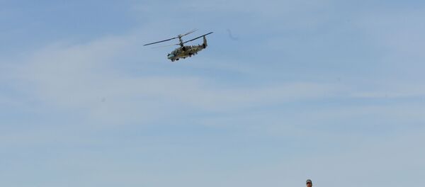 قوات الجيش العربي السوري يستخدمون المروحية الروسية كا-52 أليغاتور خلال العمليات العسكرية لتحرير مدينة القريتين من تنظيم داعش. قوات الجيش العربي السوري يستخدمون المروحية الروسية كا-52 أليغاتور خلال العمليات العسكرية لتحرير مدينة القريتين من تنظيم داعش. - سبوتنيك عربي